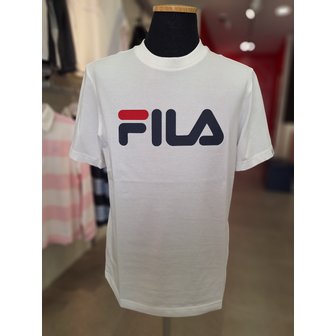 휠라 [여주점] FS2RSH2102X OWH 베이직 빅리니어 반팔티 남여공용