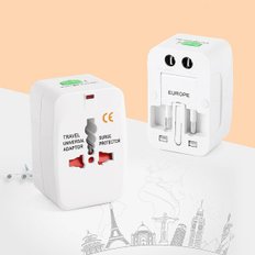  변환 플러그 돼지코 해외 여행용 미국 일본 대만 싱가포르 호주 중국 홍콩 영국 유럽 올인원 전세계 /일반형