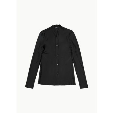 샵아모멘토 가브리엘라콜가먼츠 GABRIELA COLL SILK SATIN BIAS CUT SHIRT IN BLACK