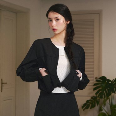 잇미샤 [25 S/S] 잇미샤 라운드넥 나일론 점퍼 ITP4ZJP920