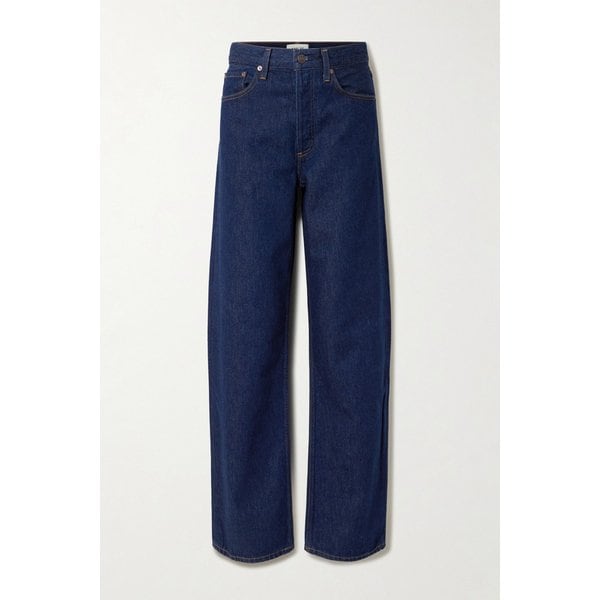 아크 롱 하이웨이스트 와이드 진 다크 데님 46376663162940556