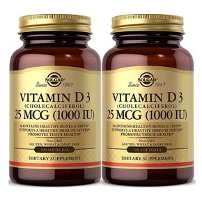 솔가 비타민D3 Vitamin D3 25mcg 100정 2개