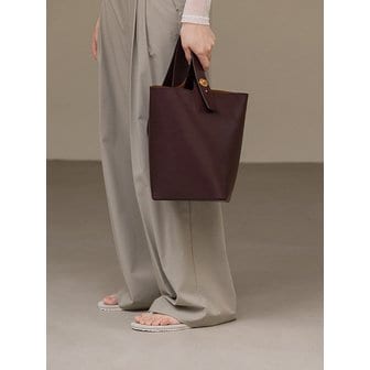 리프레임 2way Bucket Bag Italy Leather_ Wine