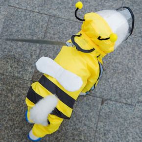 꿀벌 우비 강아지옷