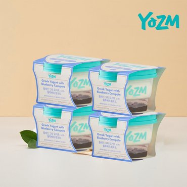 신세계라이브쇼핑 [YOZM] 요즘 콩포트 그릭요거트 (블루베리) 130G 4개