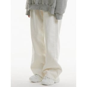 UP-366 기모 와이드팬츠 화이트_NAPPING WIDE DYEING PANTS DYEING WHITE