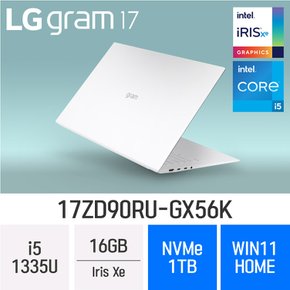 LG전자 2023 그램17 17ZD90RU-GX56K - 램16GB/NVMe1TB/윈도우11 홈