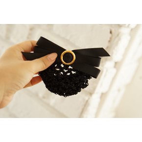 Handmade 골드링 머리망 승무원 간호사 면접용 머리망핀