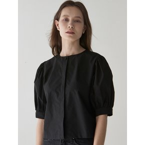 325 halfsleeve puff blouse (black)