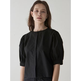 ouie 325 halfsleeve puff blouse (black)