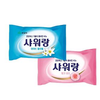 제이큐 무궁화 알뜰비누 단단한비누 거품비누 샤워랑비누3P X ( 2매입 )