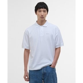 26SS 남성 화이트 Hexham OS 폴로 셔츠 (URTS6E009WT)