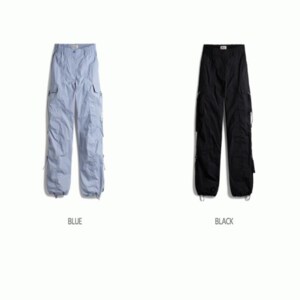 후아유 여성 카고 스트링 팬츠 Nylon Cargo Pants_A WHTAE2333F