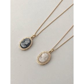 Vintage Mood Cameo Long Necklace 카메오 롱 목걸이