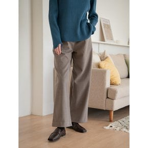 WED_Slim two tuck slacks_BROWN