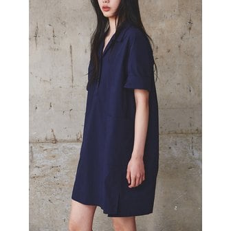 구호 플러스 Signature Cocoon Fit Dress  Navy (KE5371M01R)