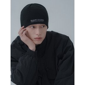 레터링 로고 니트 비니_2color