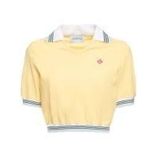 폴로 티셔츠 CSBW241PRTS028YL PALE YELLOW DOM