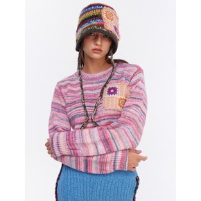 String Knit Bucket Pink