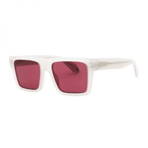 Off-White 유니섹스 공용 블랙 스퀘어 선글라스 OERI109LAWTON 0928