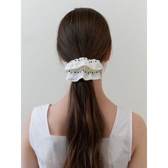 카인더베이비 stud  line scrunch - off white (3color)