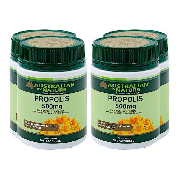 오스트레일리안바이네이쳐 프로폴리스 500 365캡슐 4개