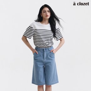 앳클로젯 니팅 하프 데님 팬츠 2종 (25SS)