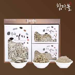 [9/12 낮12시 주문건까지 명절전출고]통영 멸치선물세트 3종4호(중멸600g,자멸300g,세멸350g)