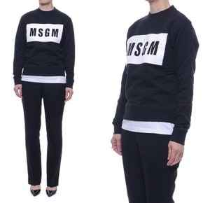 20FW 여성 MSGM 스퀘어 맨투맨 2941MDM962077999920F 2941MDM9620779999