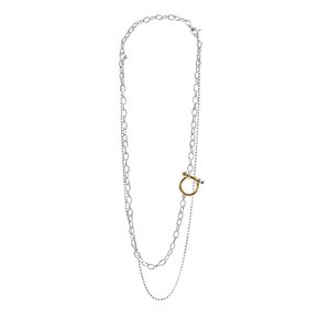 [Silver 925] multi-way screw clasp necklace