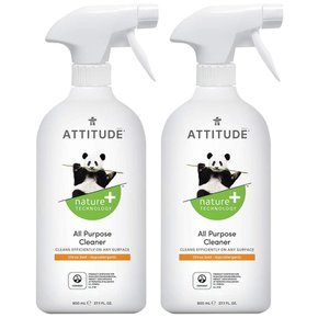 ATTITUDE 애티튜드 시트러스향 다용도 클리너 800ml 2팩