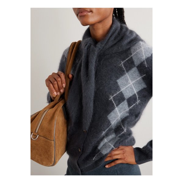 아치4 소넷 브러시드  캐시미어 스카프 그레이 46376663162854641