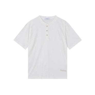 버커루 26수 슬럽 루즈핏 헨리넥 반팔 티셔츠(B252Z1011P)