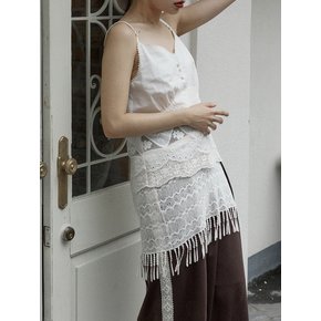 Exotic tassel skirt / Ivory