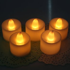 메이크문구LED촛불 노랑
