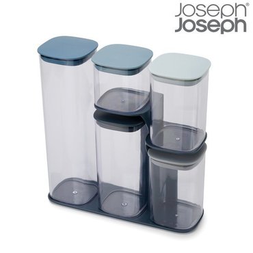  [BIZ][JOSEPH JOSEPH] 조셉조셉 포디움 수납용기 스카이에디션 5종세트(스탠드 포함)