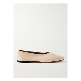 더로우 아와르 가죽 발레리나 플랫 크림 1647597359104618