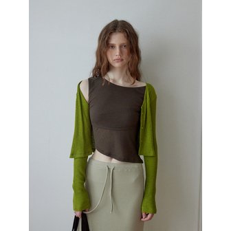 마딘 Nui v-neck cardigan_olive