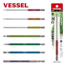 베셀 VESSEL GSH040L 단두헥스 고사이비트 4x150mm 엑스하드강 컬러비트 롱타입 헥스비트