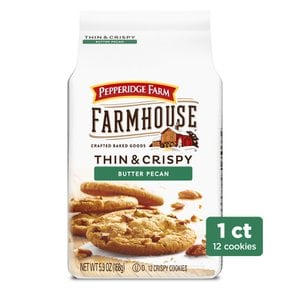 Pepperidge  Farm  Pepperidge  Farm  팜하우스  얇고  바삭한  버터  피칸  쿠키  167.3g  백