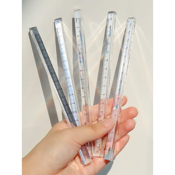 입체 투명 삼각 15cm 자