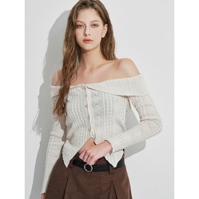 Dorothy Off shoulder knit [Beige]