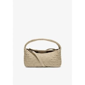 5182119 Massimo Dutti CROISSANT - Handbag white