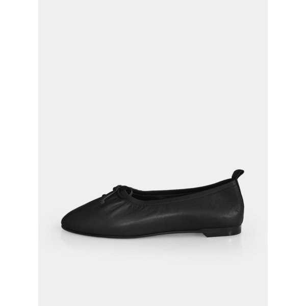 002 Ribbon Shirring Flat (Black)
