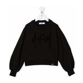 MSGM 21FW 키즈 여성 비숍 슬리브 맨투맨 MS027689 110