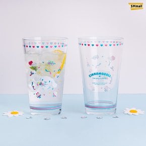 산리오 캐릭터즈 470ml 파인트 대용량 유리컵 시나모롤