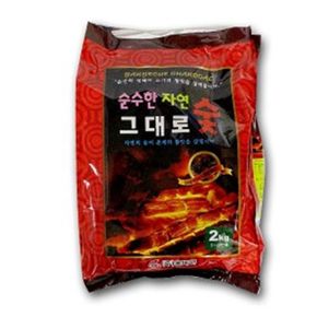 숯 캠핑용품 캠핑연료 한 자연 그대로 2kg