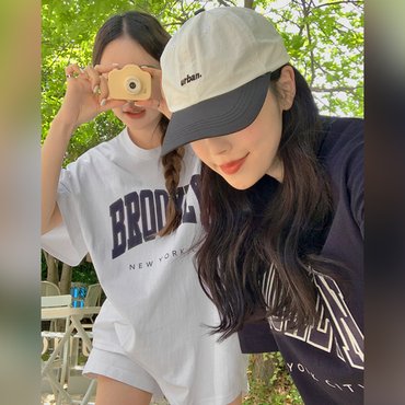 핫핑 브루클린 오버핏 프린팅 반팔티셔츠 H_TS3475