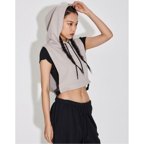 [TOPGIRL] SIDE BUCKLE SLEEVELESS HOODIE_T316TP125(TM)