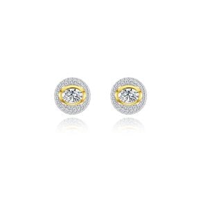Goober round pave earring